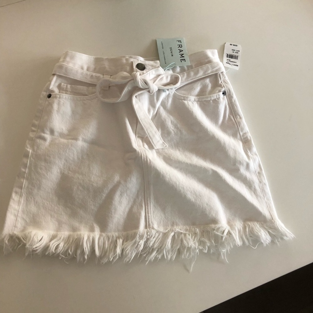 Frame denim skirt!
